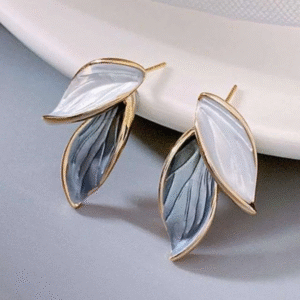 Chic Korean Leaf Drop Earrings