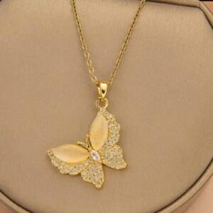 Royal Butterfly Pendant Necklace